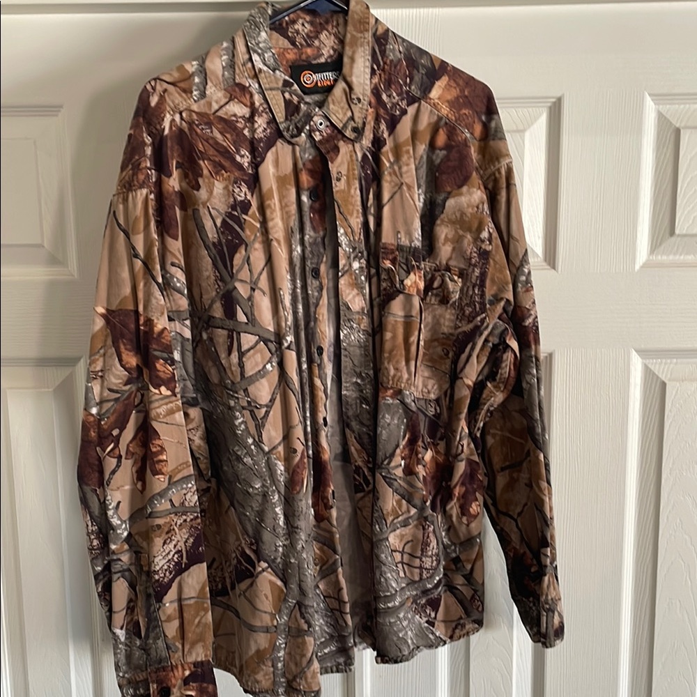 Mossy Oak Camouflage Button-Up Shirt